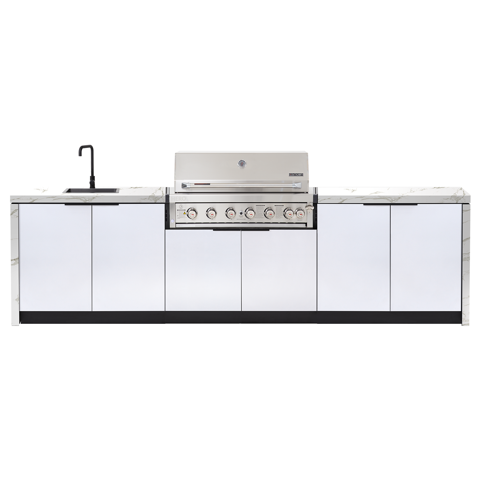 Cabinex Hero Classic 6-Burner Kitchen Package with Porcelain Benchtop