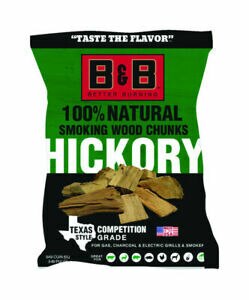 B&B Hickory Smoking Wood Chunks 549cu.in/3.1kg