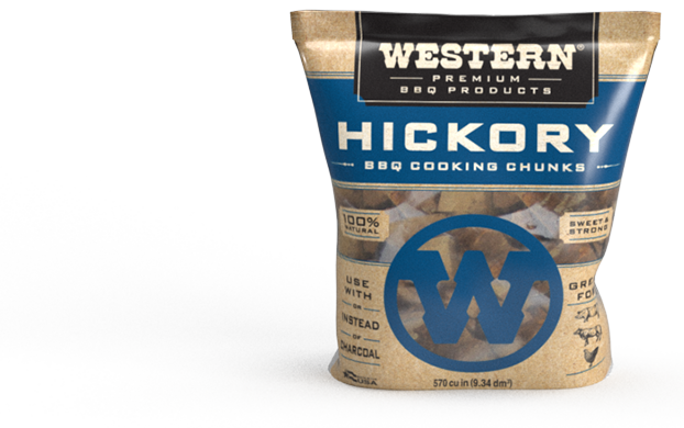 Western BBQ Hickory Wood Chunks 3.1kg