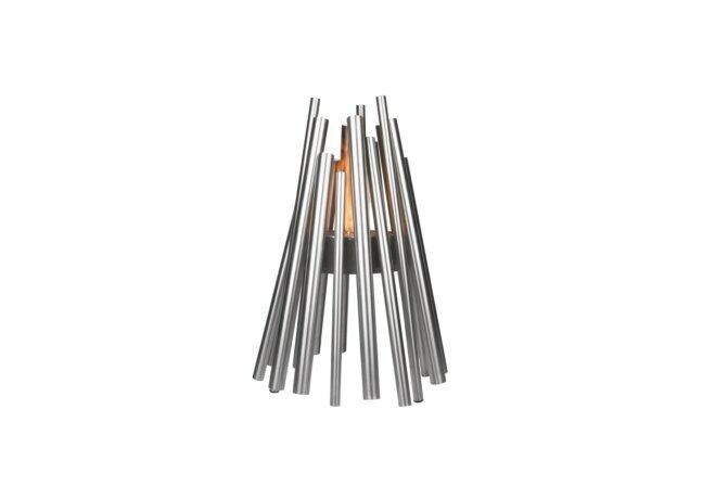 EcoSmart Stix Ethanol Fire Pit - Stainless Steel