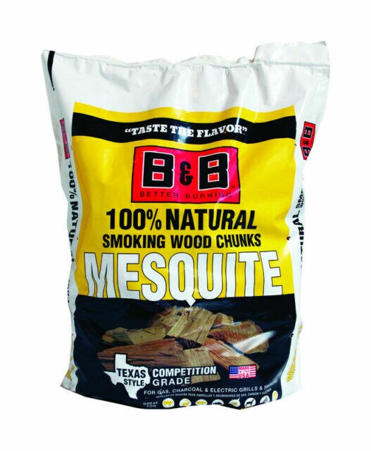 B&B Mesquite Smoking Wood Chunks 549cu.in/3.1kg