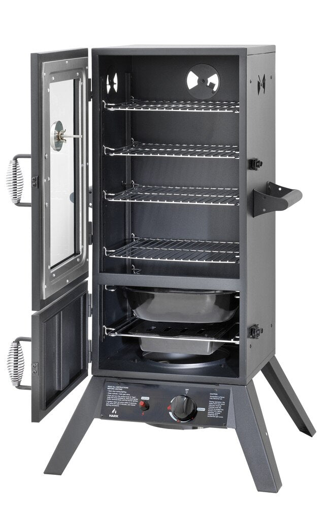 Hark 2 Door Gas Smoker (Glass  Door)