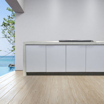 Artusi Matte Black 4 Burner Built-In BBQ with Flat Lid