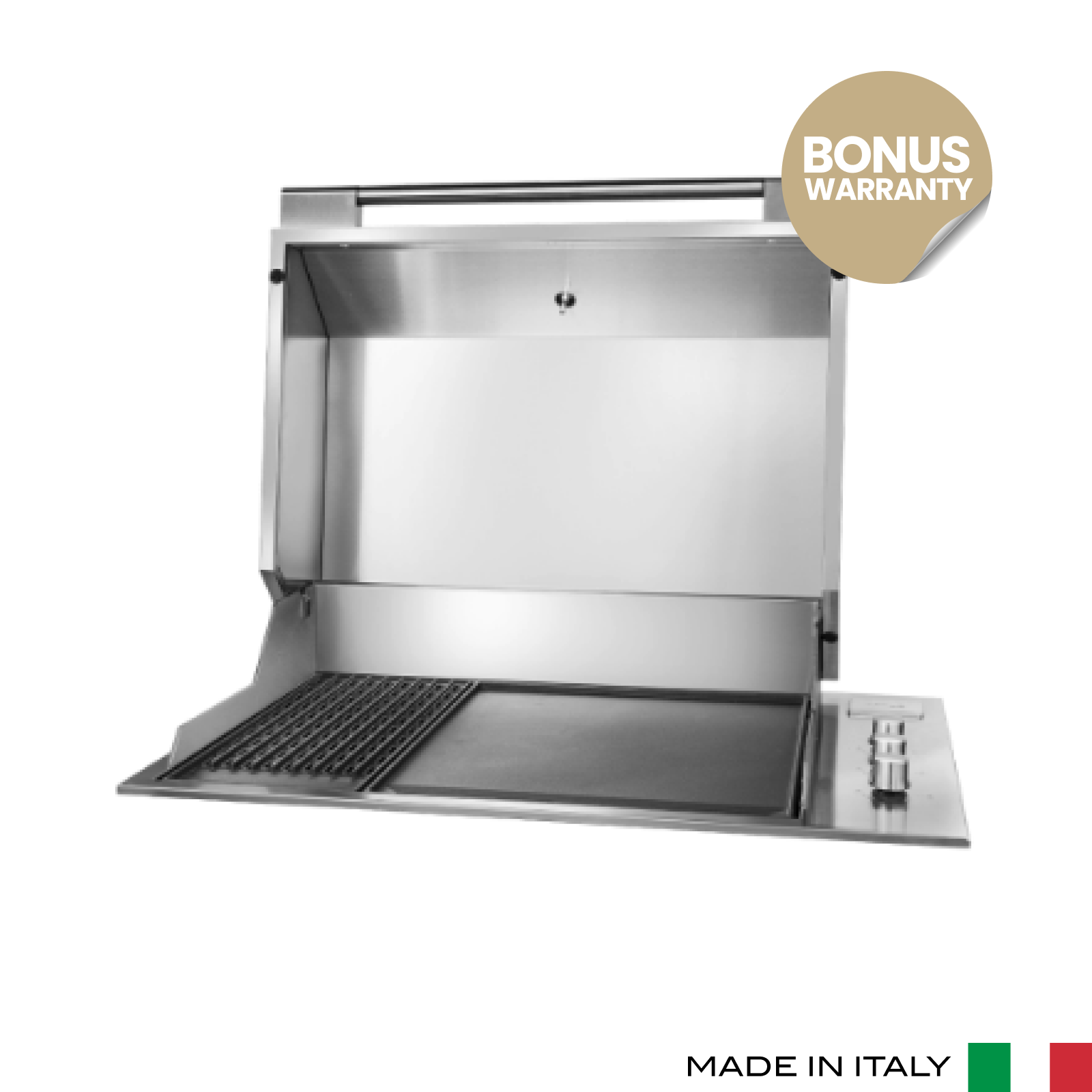 Artusi 80cm 3-Burner 316-Grade Stainless Steel Built In BBQ with Hood