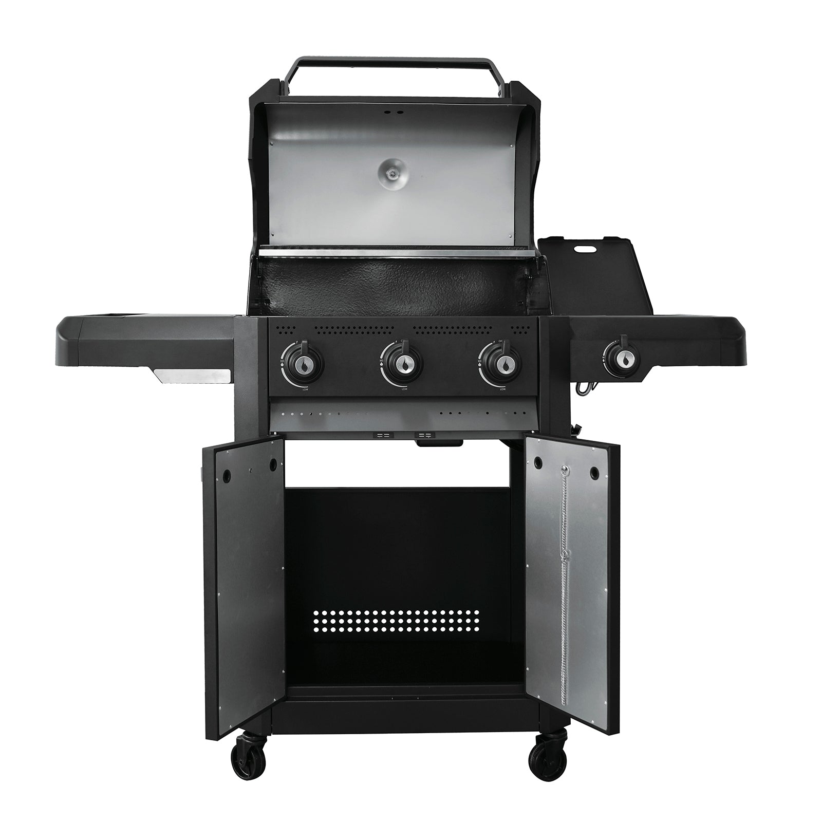 Artusi Chicago 3 Burner Freestanding BBQ with Sideburner