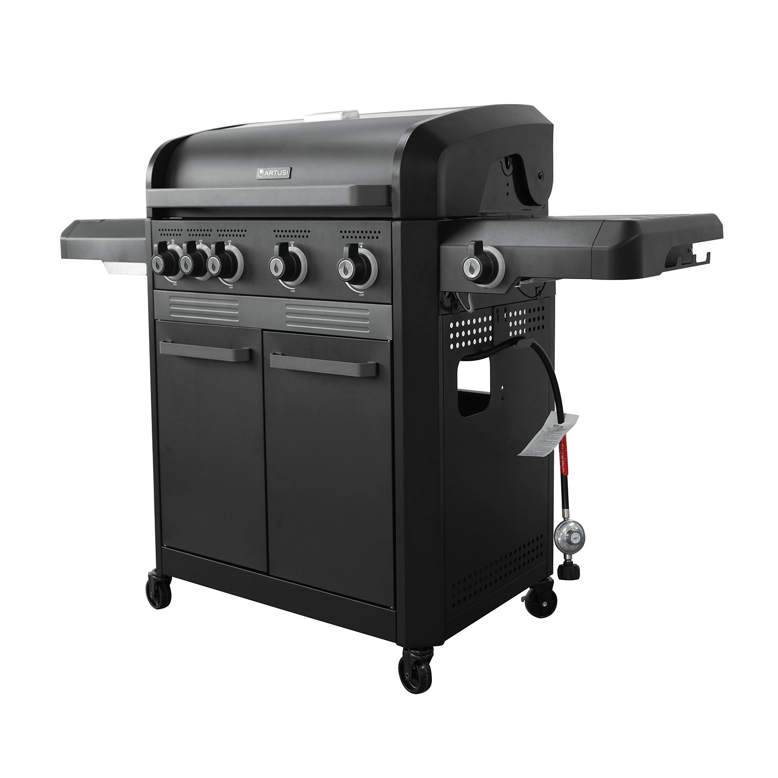 Artusi Chicago 4 Burner Freestanding BBQ with Sideburner