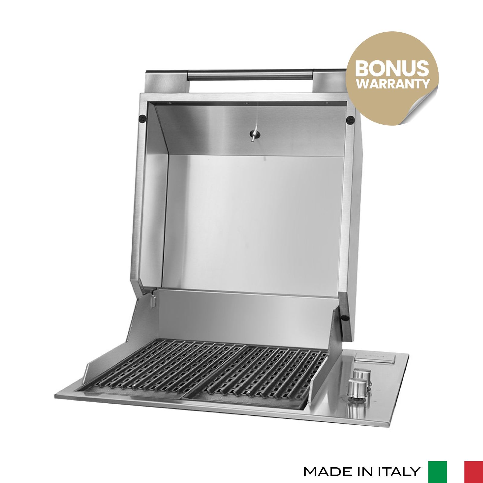 Artusi 60cm 2-Burner 316-Grade Stainless Steel Built In BBQ with Hood