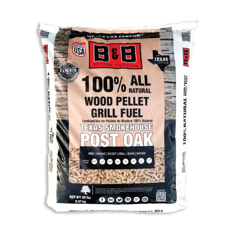 20 Lb B&B Post Oak Pellet Grill Fuel