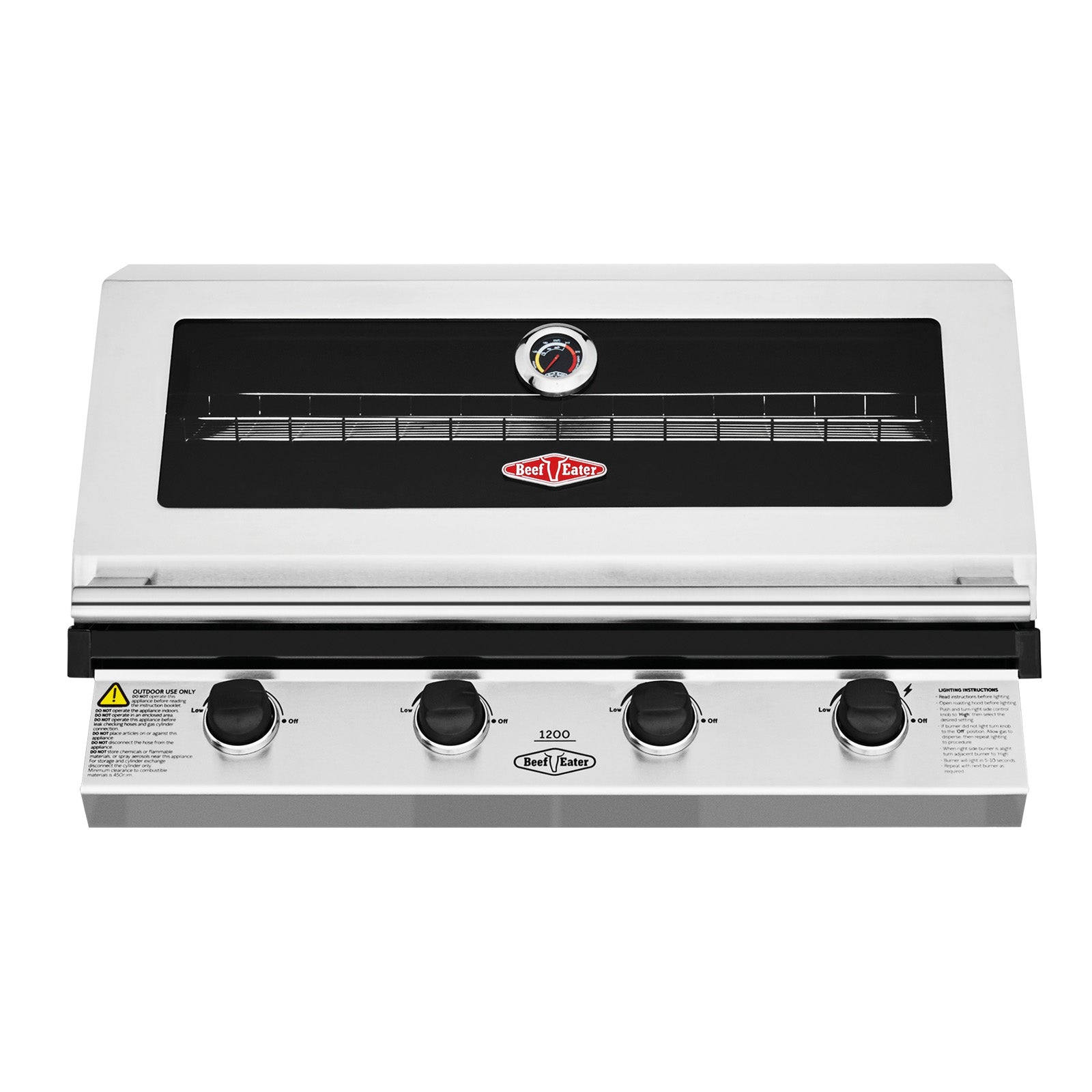 Beefeater 1200 Series Stainless Steel 4 Burner Built In BBQ