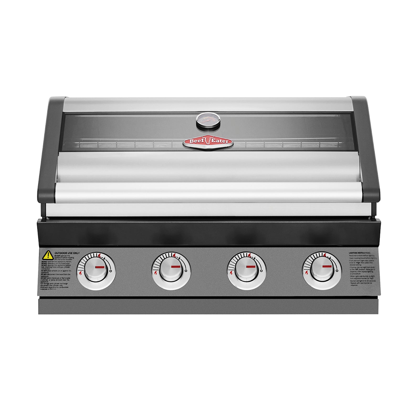 BeefEater 1600 Series Dark 4 Burner Built-in BBQ