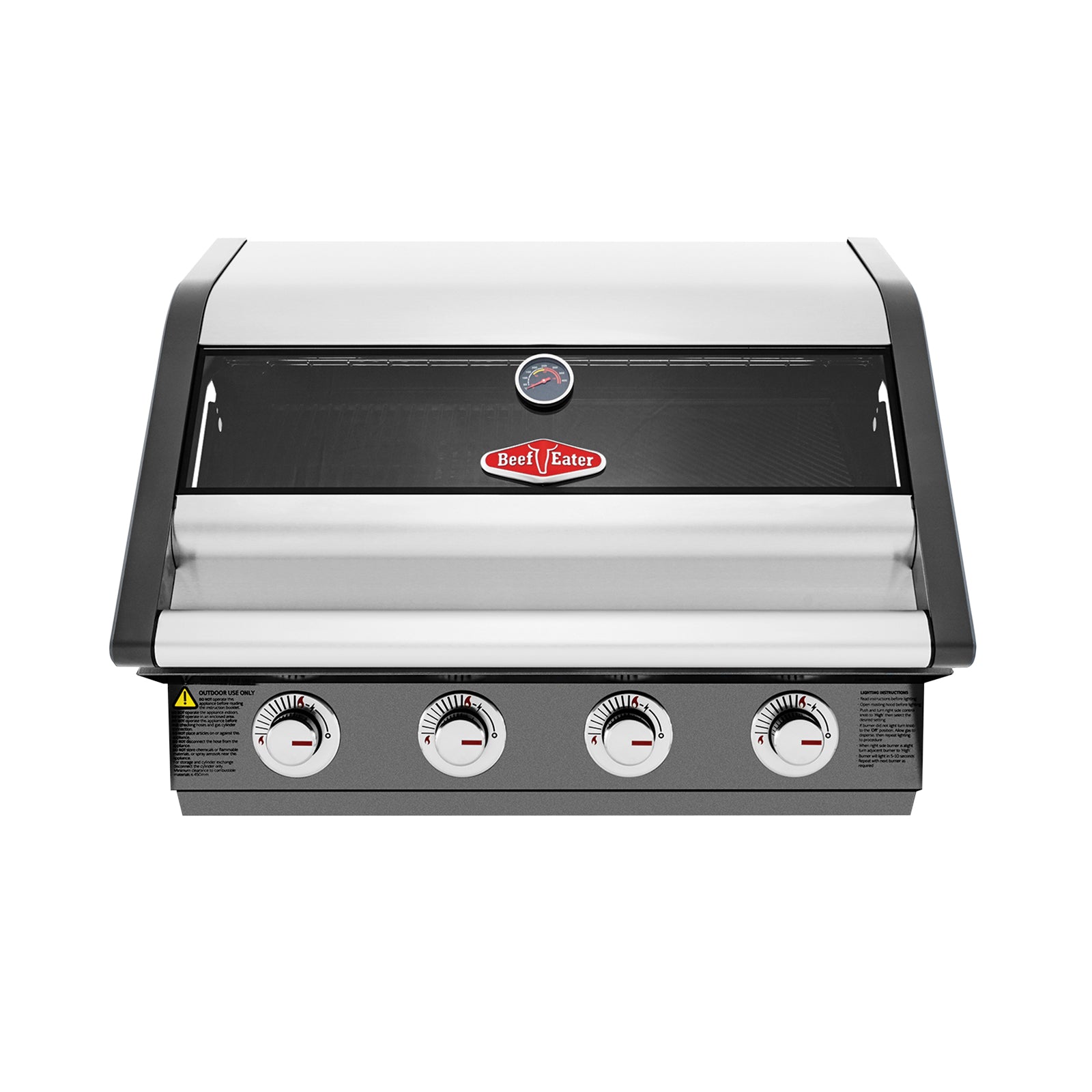 BeefEater 1600 Series Dark 4 Burner Built-in BBQ