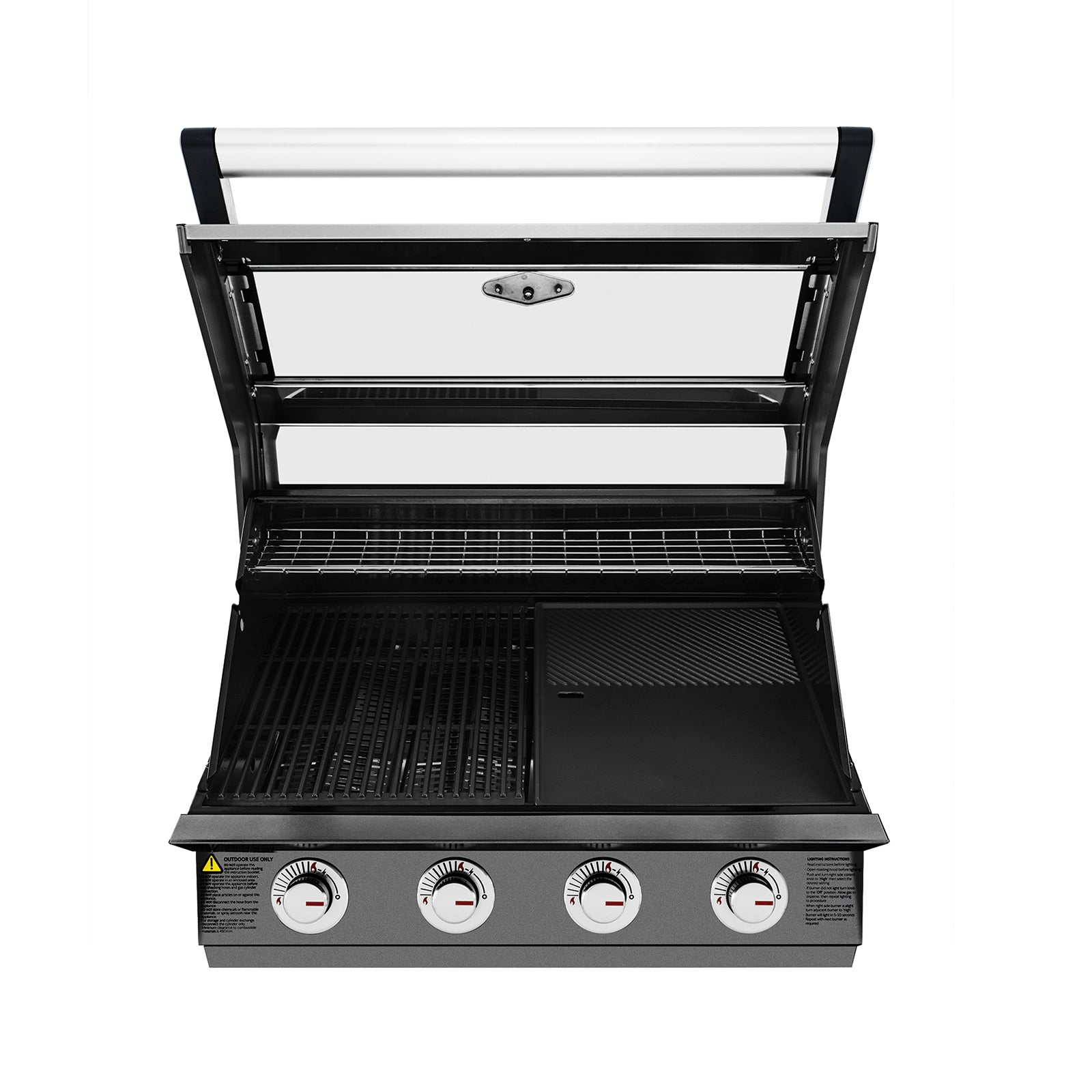 BeefEater 1600 Series Dark 4 Burner Built-in BBQ