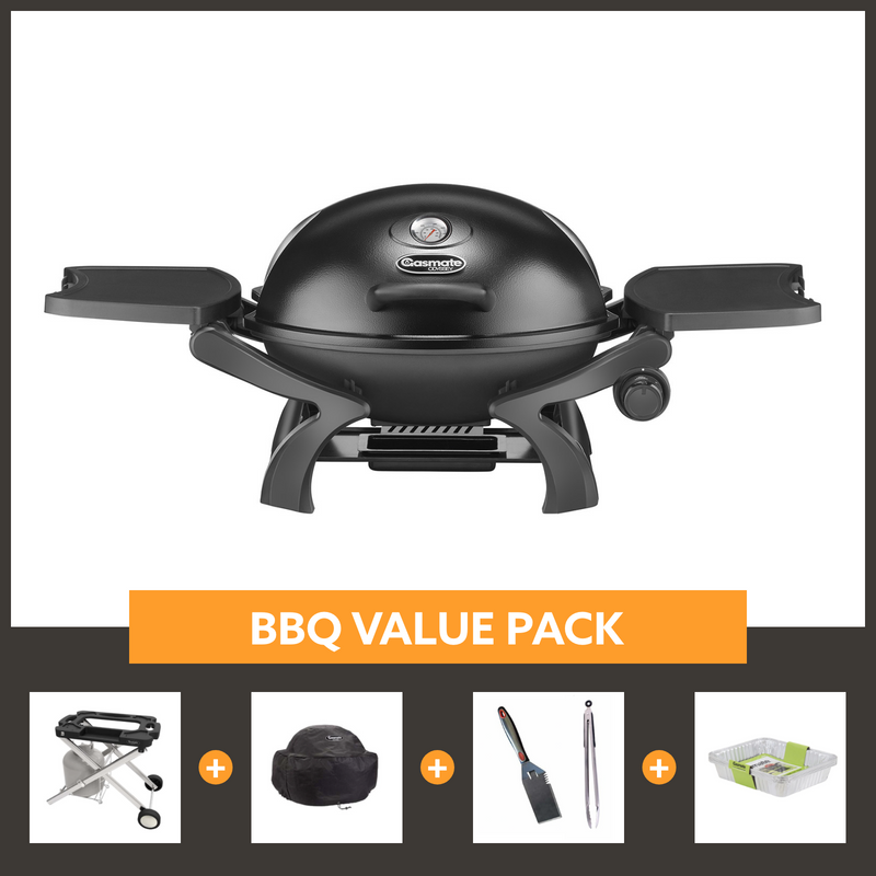 Gasmate Odyssey 1-Burner Portable Gas BBQ Package
