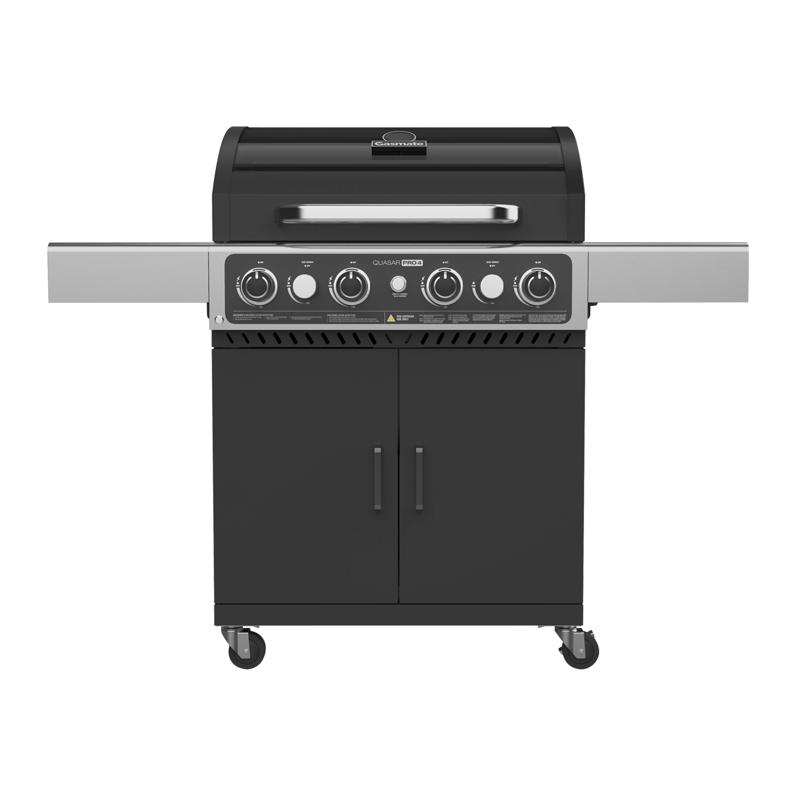 Gasmate Quasar Pro Hooded 4 Burner Trolley BBQ