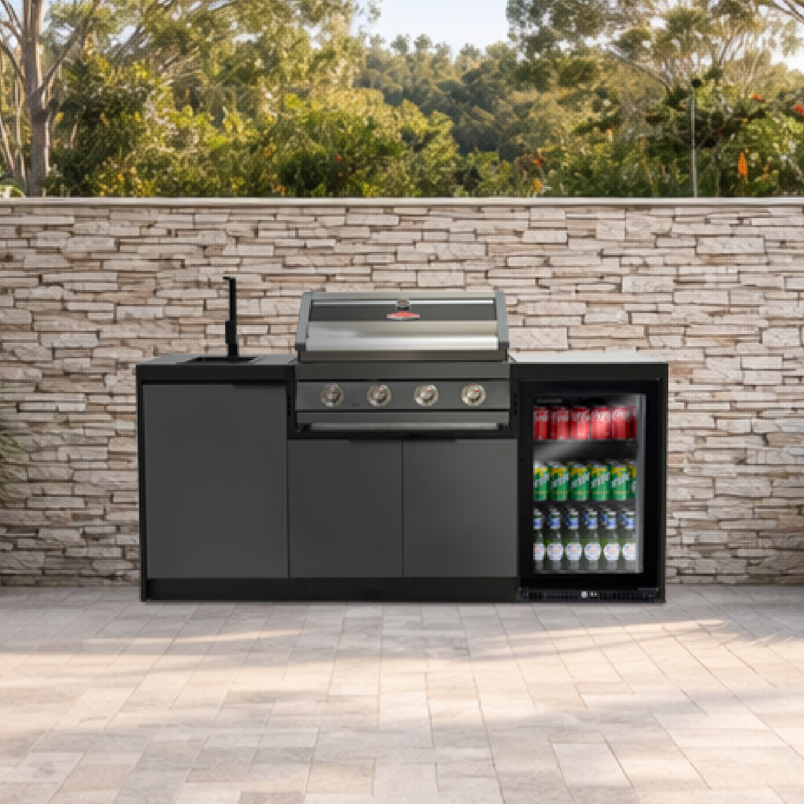 Cabinex BeefEater 4-Burner BBQ Kitchen Package - Small Size