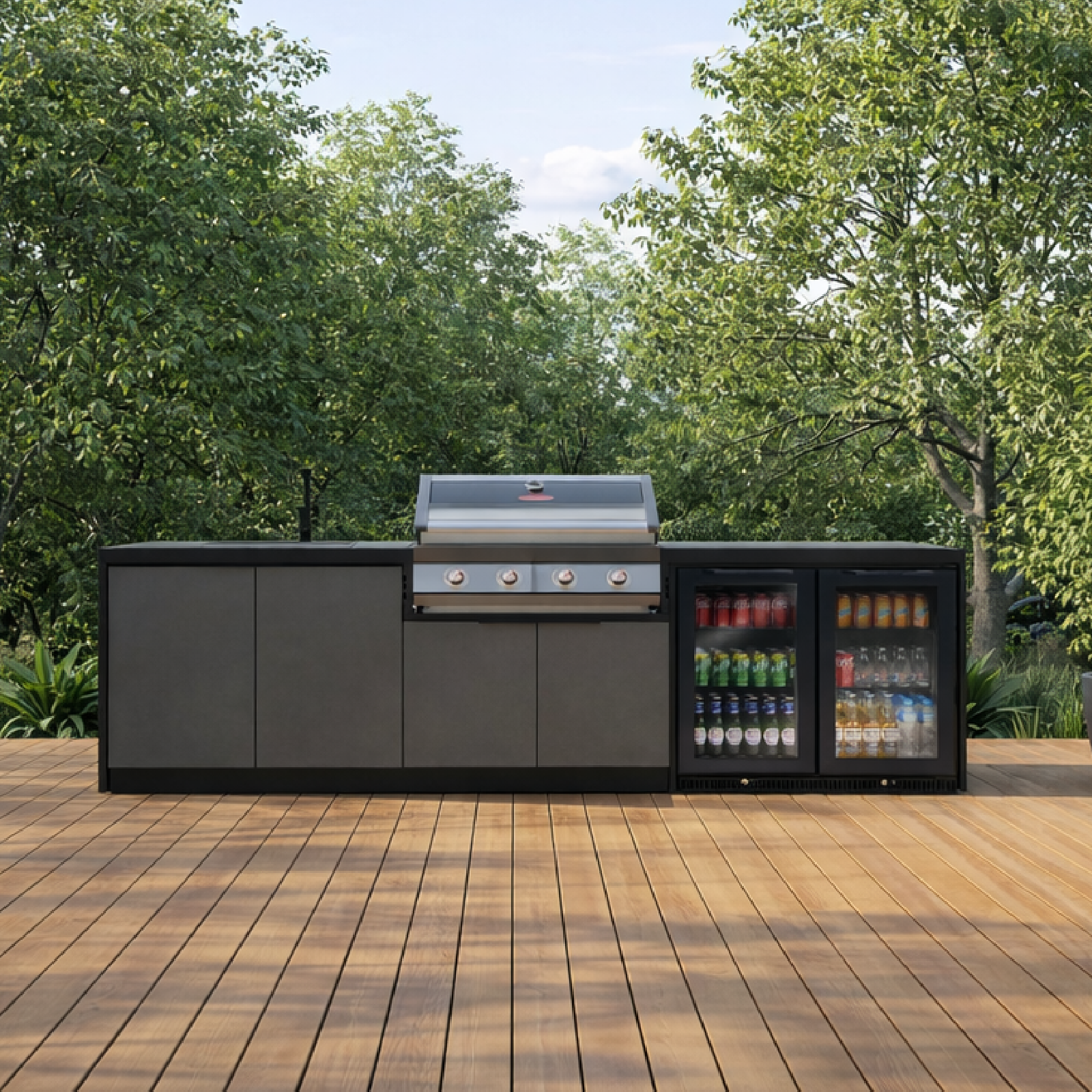 Cabinex BeefEater 4-Burner BBQ Kitchen Package - Large Size