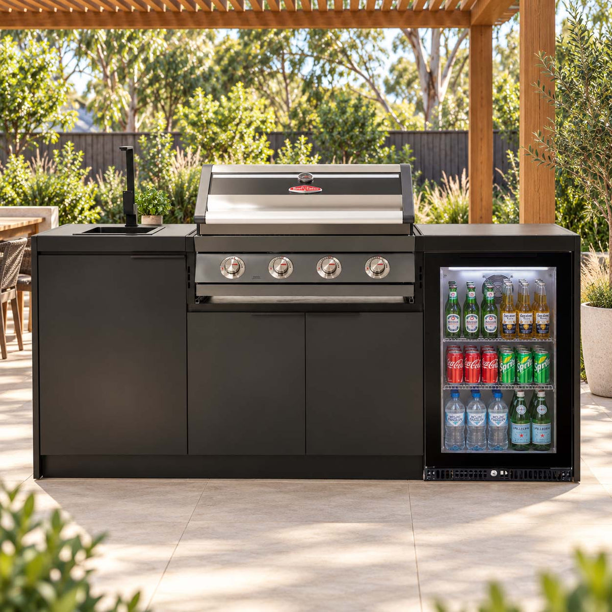 Cabinex BeefEater 4-Burner BBQ Kitchen Package