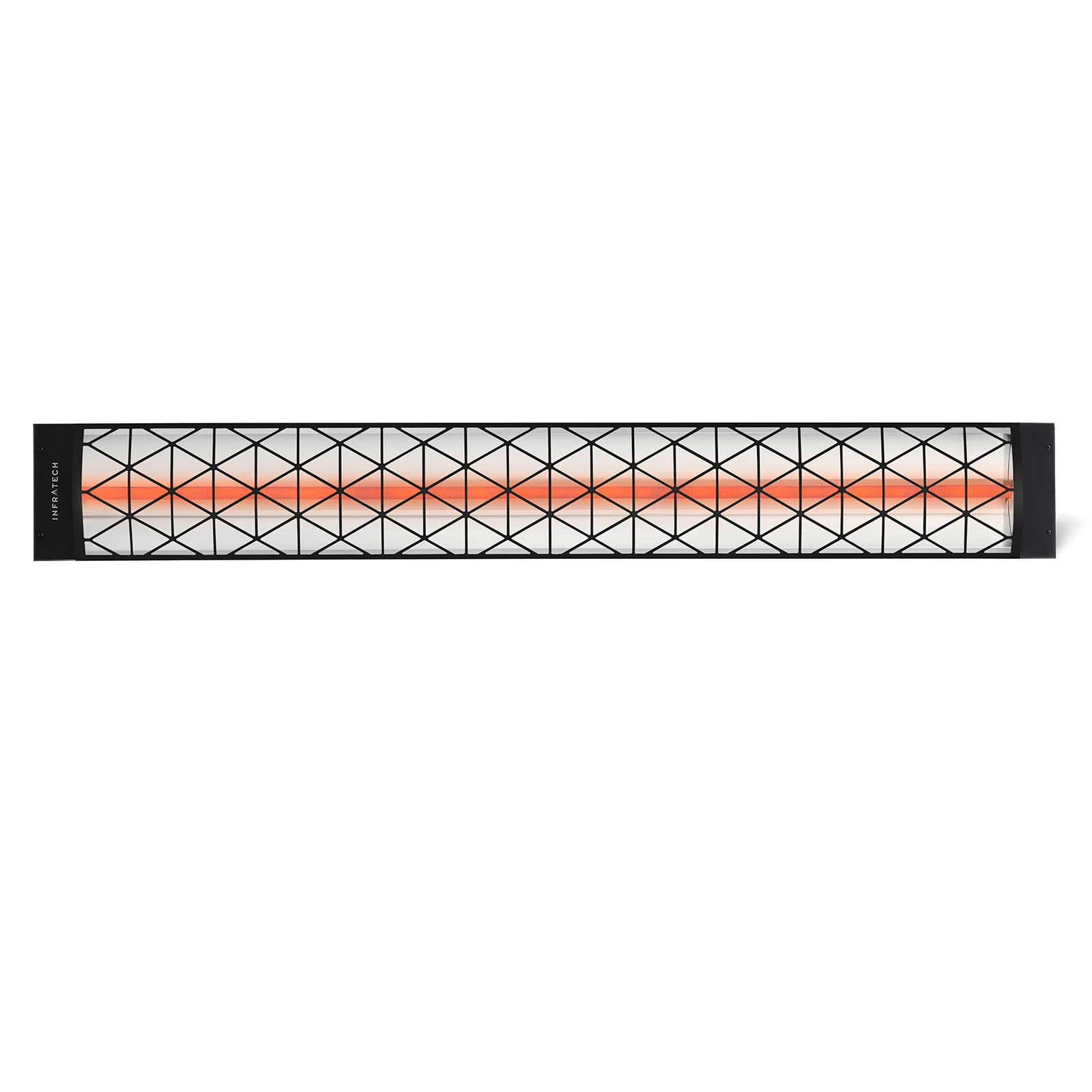 Infratech C40BL Single Element 4000W Radiant Heater - Black with Contemporary Fascia