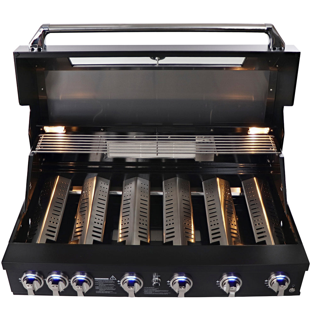 Smart 6 Burner Built-In Gas BBQ With Rotisserie & Rear Infrared Burner