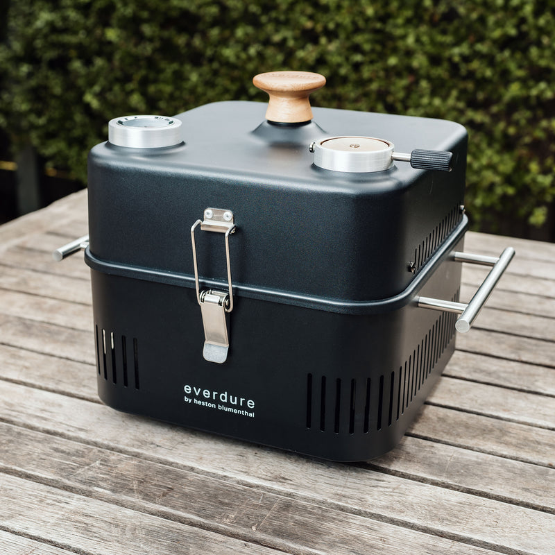 Everdure CUBE™ 360 Portable Charcoal Barbeque with Roasting Hood