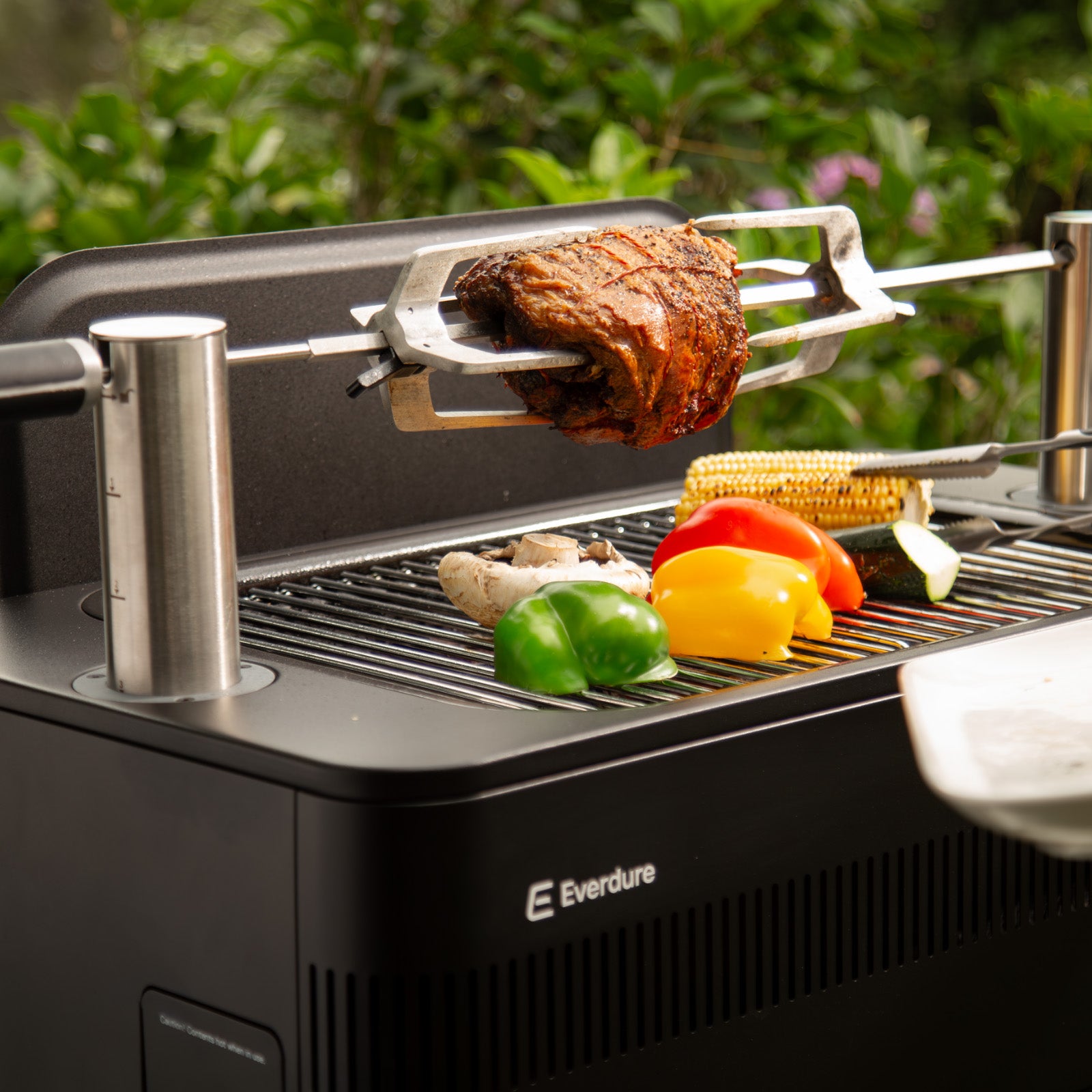 Everdure Fusion Electric Ignition Charcoal BBQ with Pedestal