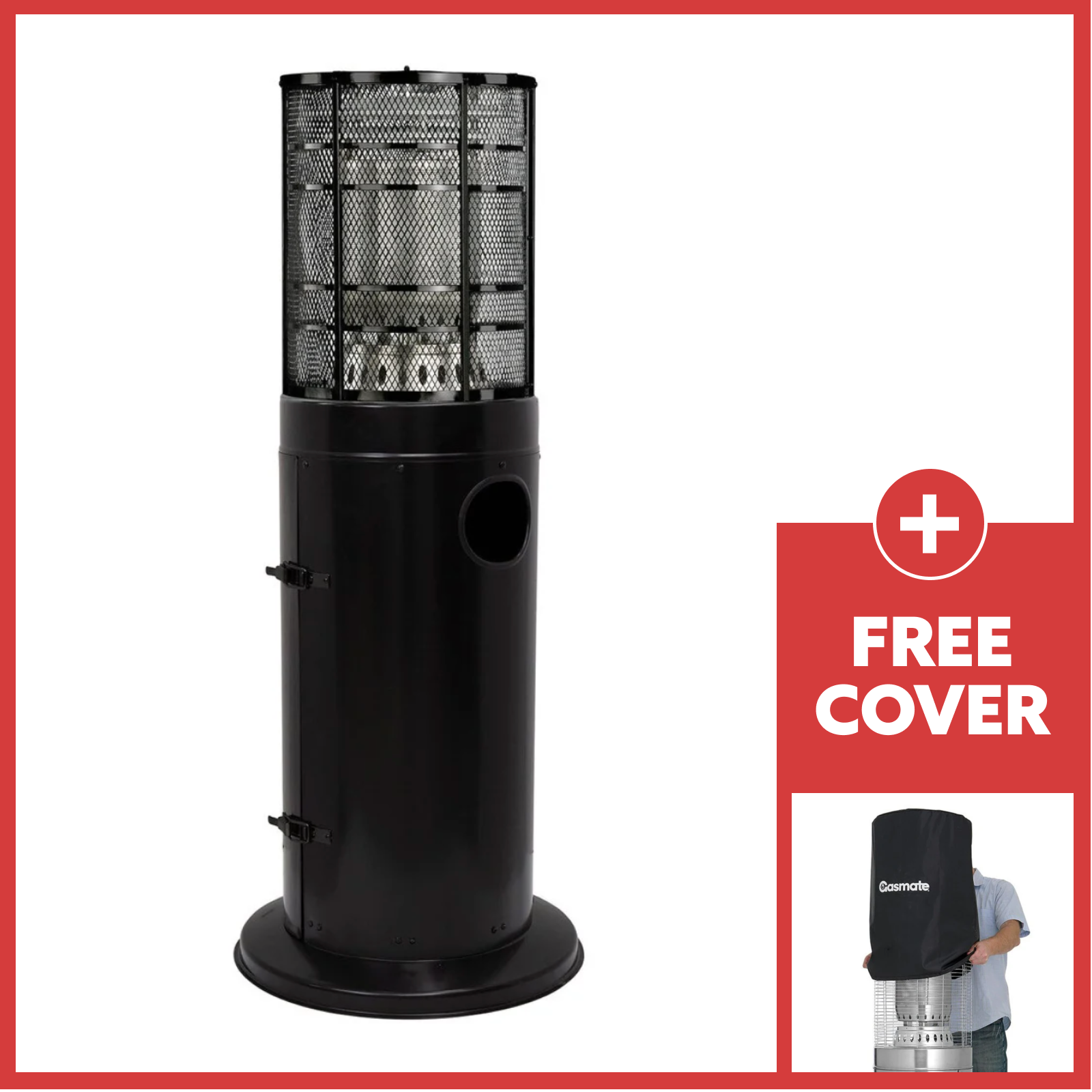 Gasmate Stellar Black Deluxe Area Heater