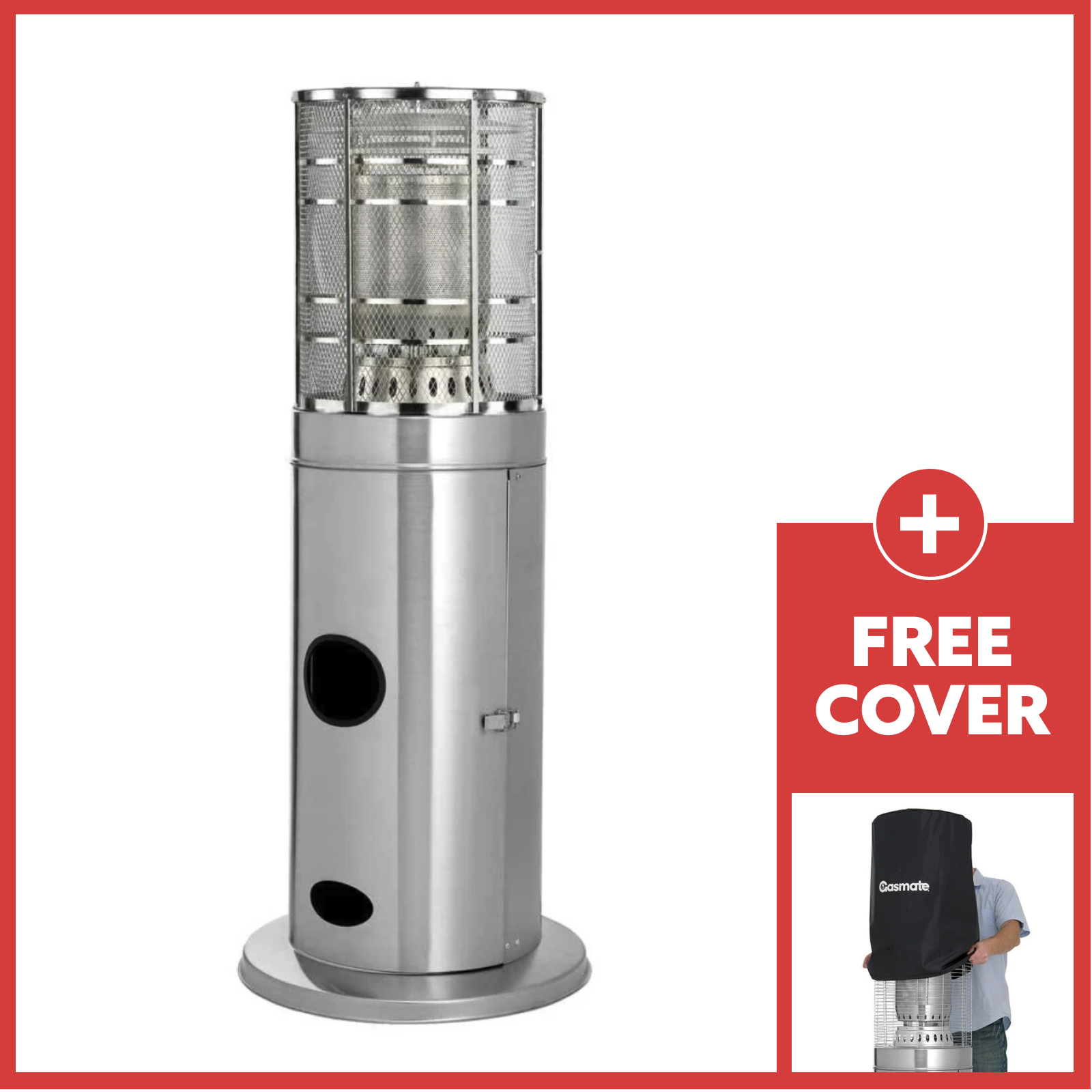 Gasmate Stainless Steel Deluxe Area Heater