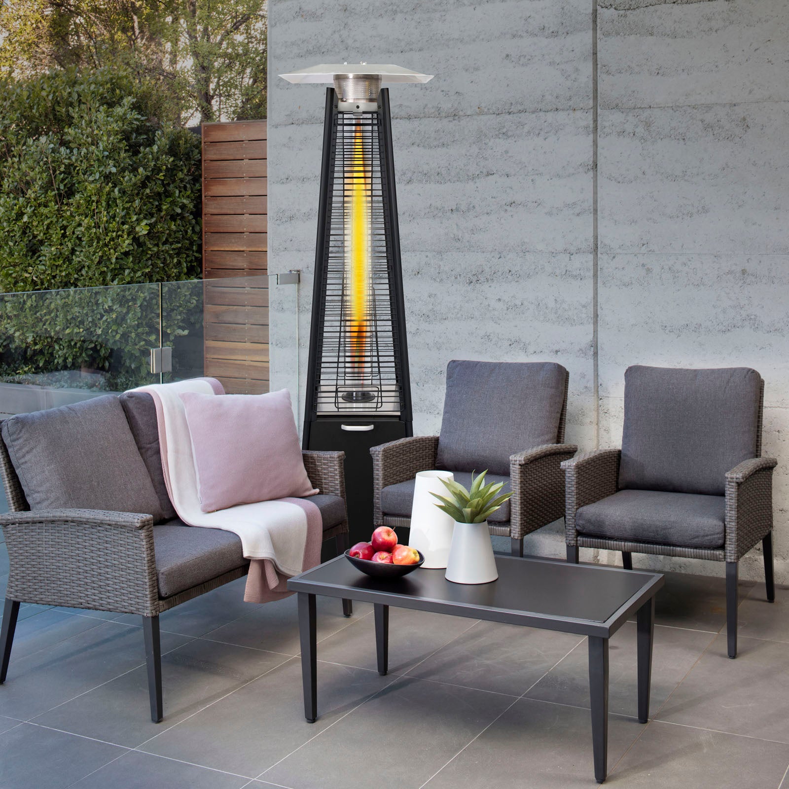 Gasmate Stellar Black Pyramid Flame Heater