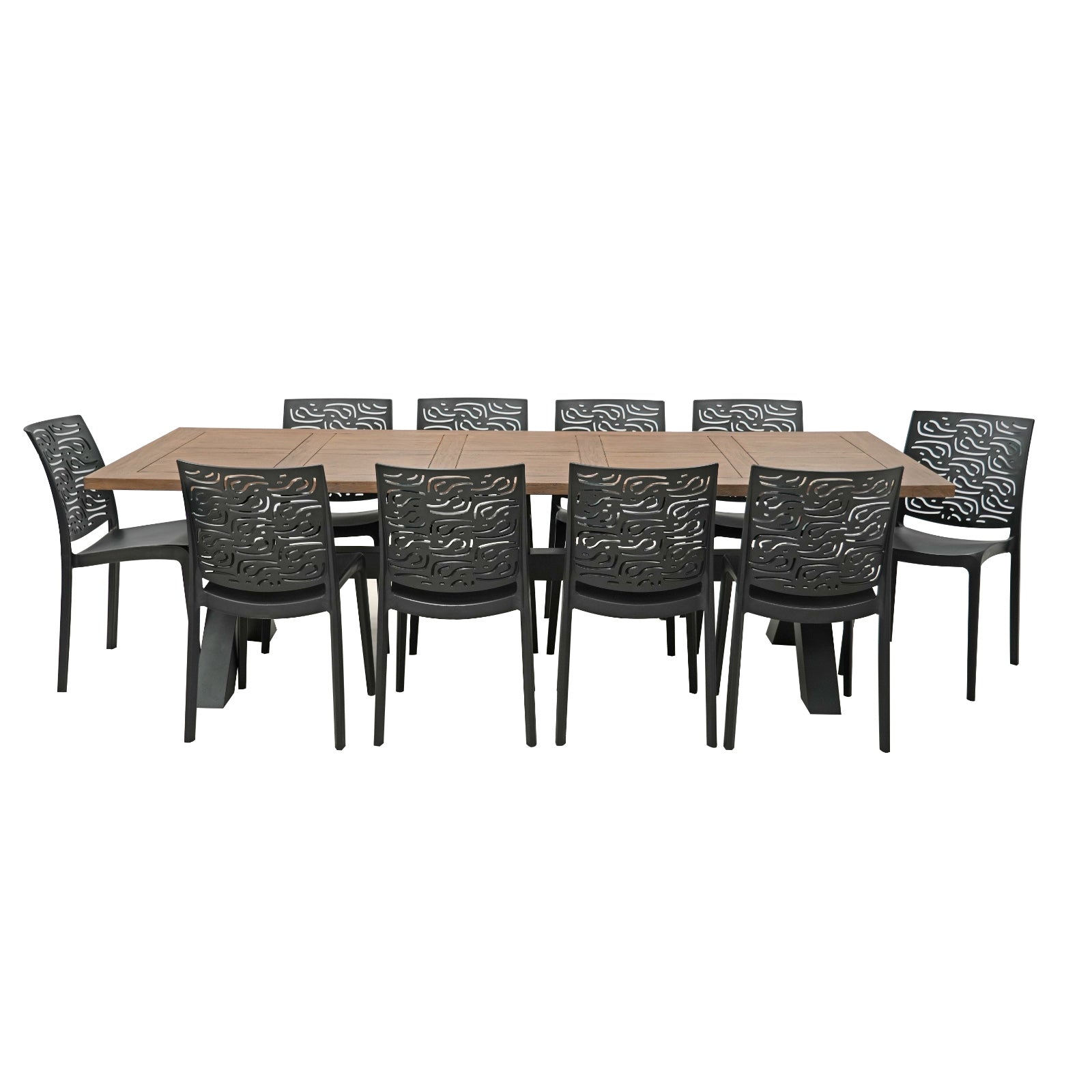 Excalibur Florentine Dining Setting with 10 Chairs