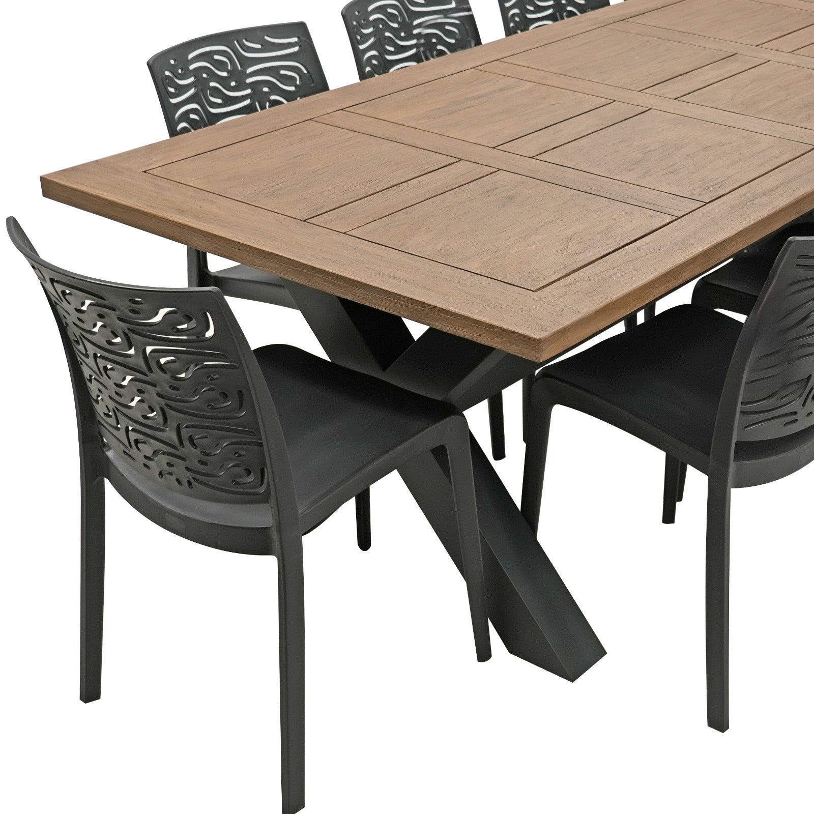 Excalibur Florentine Dining Setting with 10 Chairs