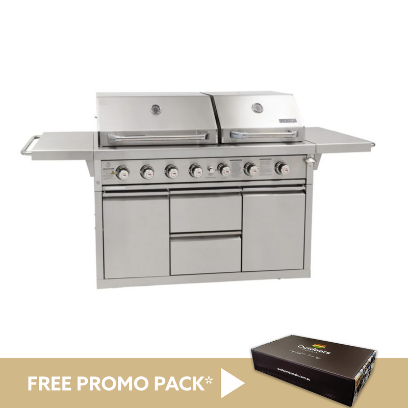 Gasmaster Hero Twin Hood 6 Burner BBQ
