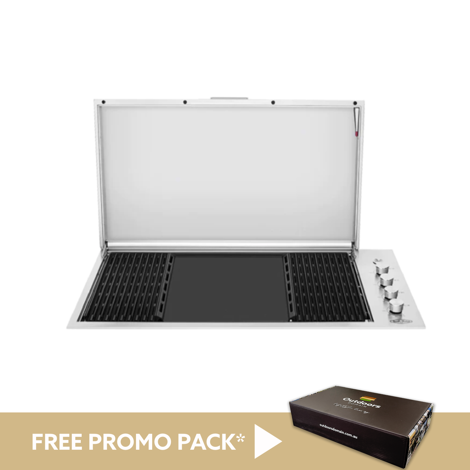 BeefEater Signature Proline 6 Burner Built-In BBQ with Lid