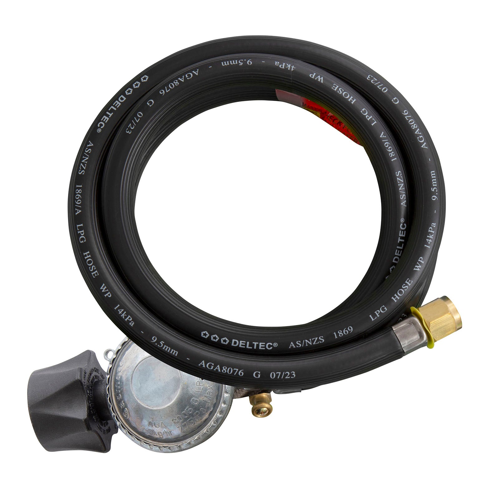 Gasmate Regulator & Hose - 1500mm - LCC27 to 5/8" UNF (3/8" SAE)