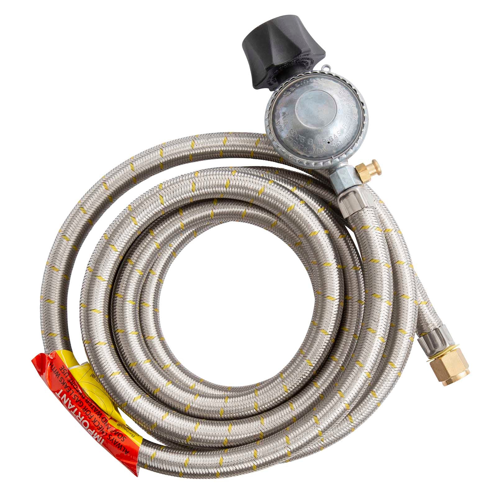 Gasmate Regulator & Braided Hose - 3000mm - LCC27 to 5/8" UNF (3/8" SAE)