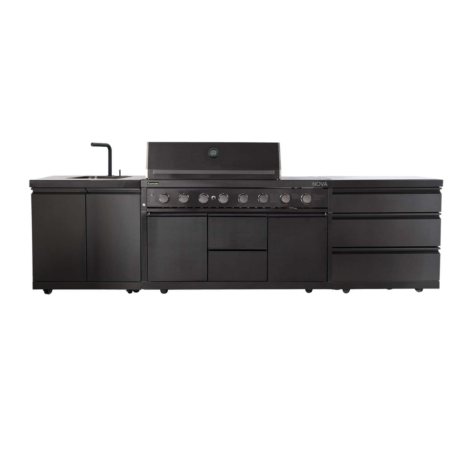 Gasmate Nova Graphite MK2 6-Burner BBQ Kitchen Package 2