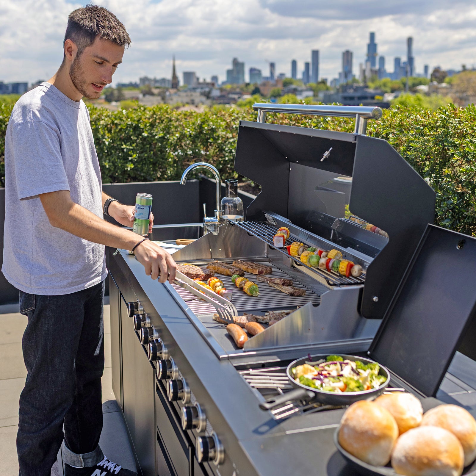 Gasmate Saturn 6-Burner BBQ Kitchen