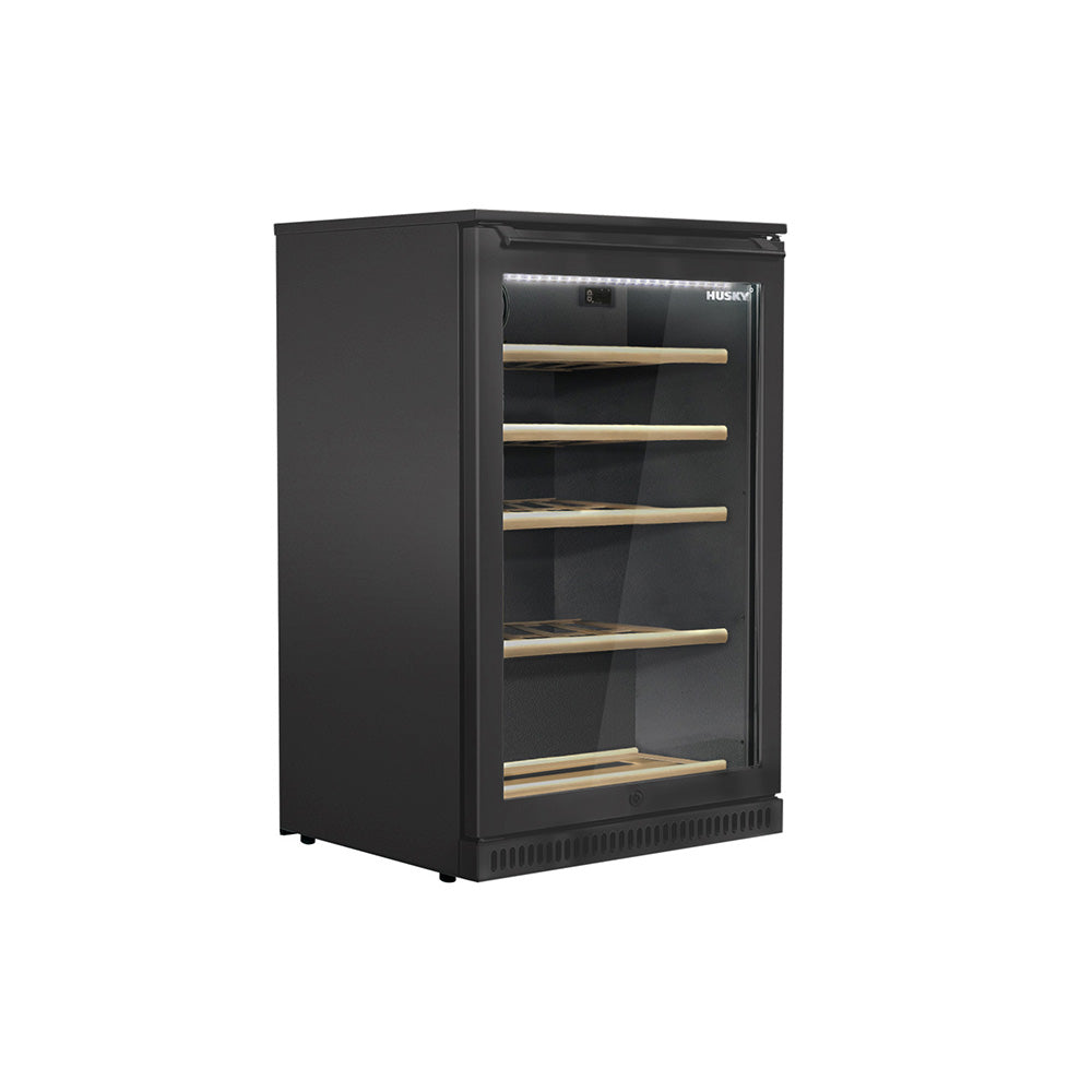 Husky Riserva 1-Door 104L Black Alfresco Wine Chiller