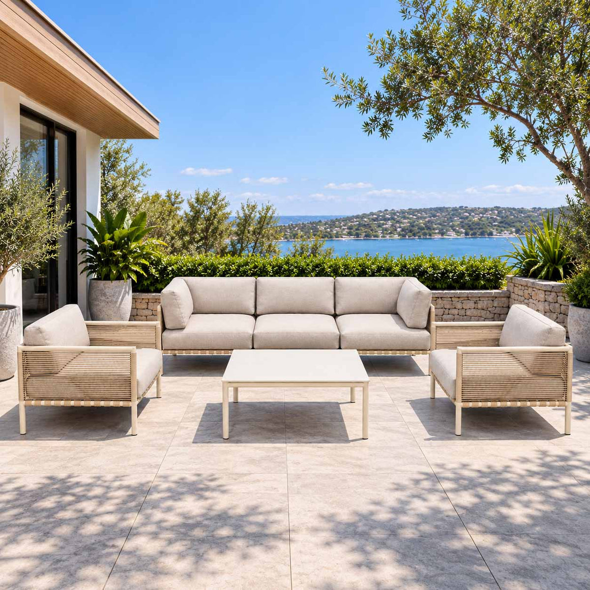 Excalibur Horizon Sofa Chairs with 3 Seater Lounge Setting