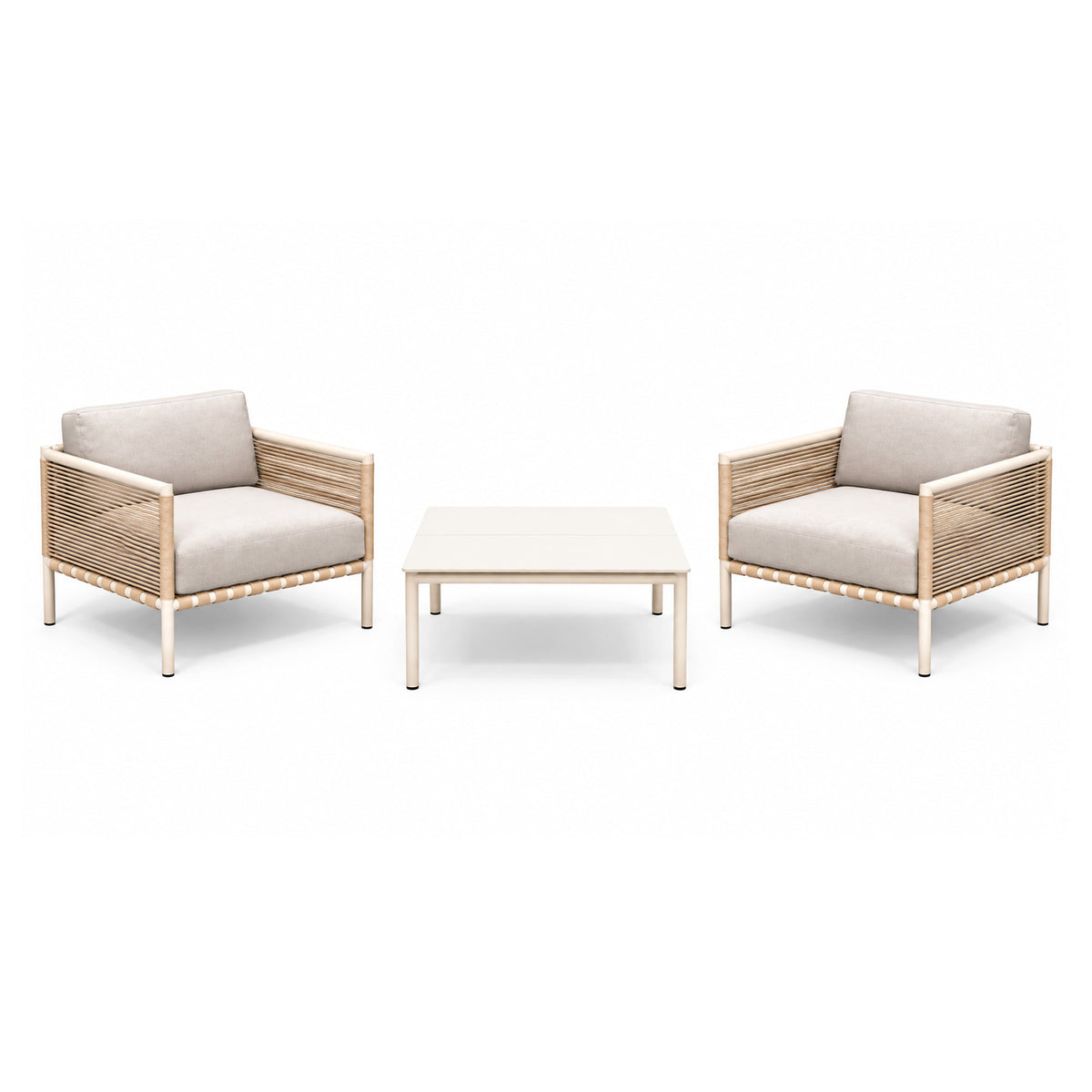 Excalibur Horizon 2 Piece Sofa Chair Set with Table
