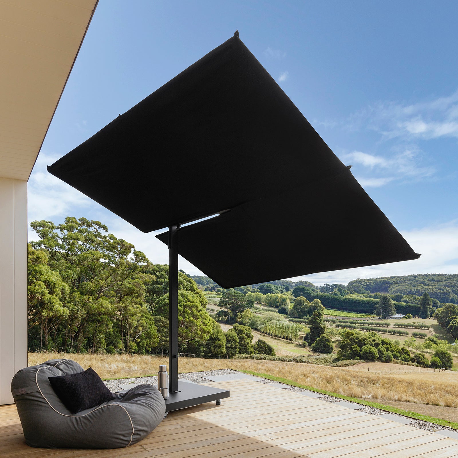 Instant Shade Versa UX Cantilever Umbrella with Base and Wheels