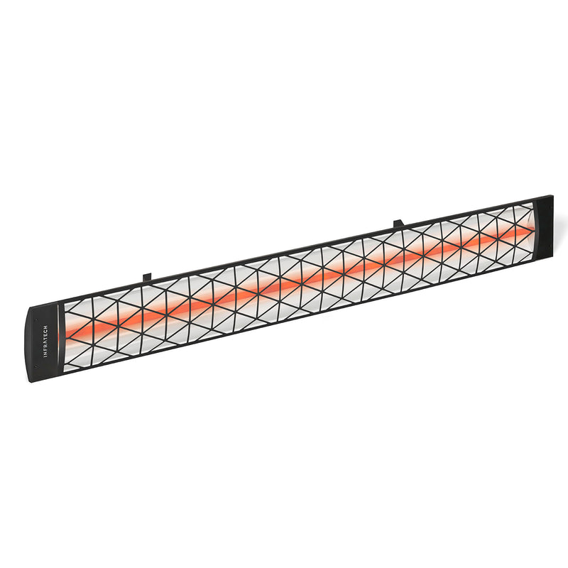 Infratech C40BL Single Element 4000W Radiant Heater - Black with Contemporary Fascia