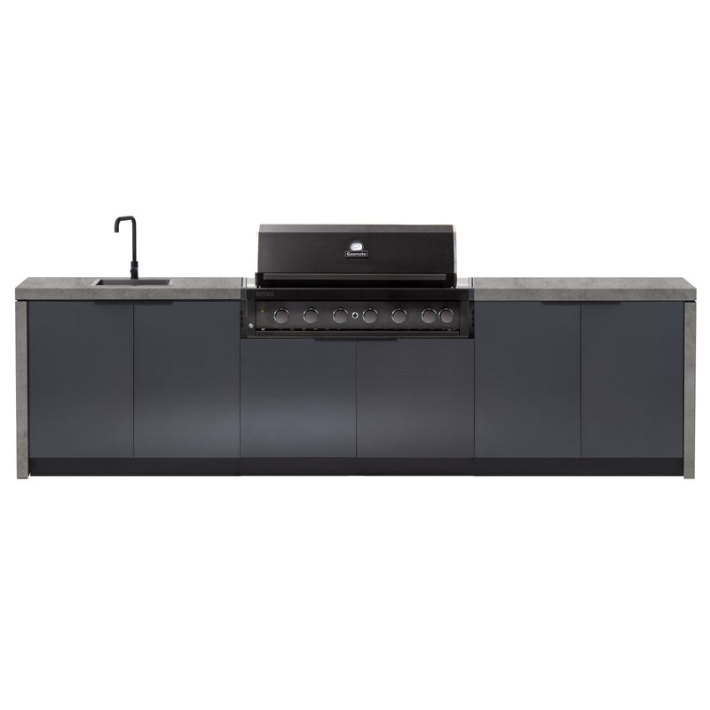Cabinex Nova (Classic) 6 Burner Outdoor Kitchen Package with Porcelain Benchtop