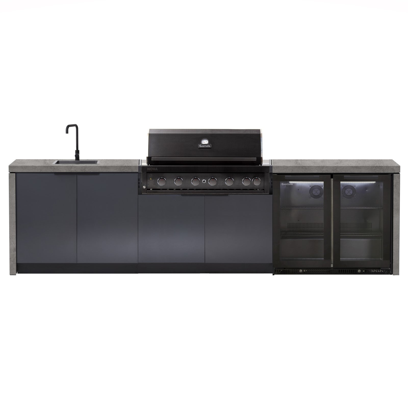 Cabinex Nova (Classic) 6 Burner Outdoor Kitchen Package with Porcelain Benchtop