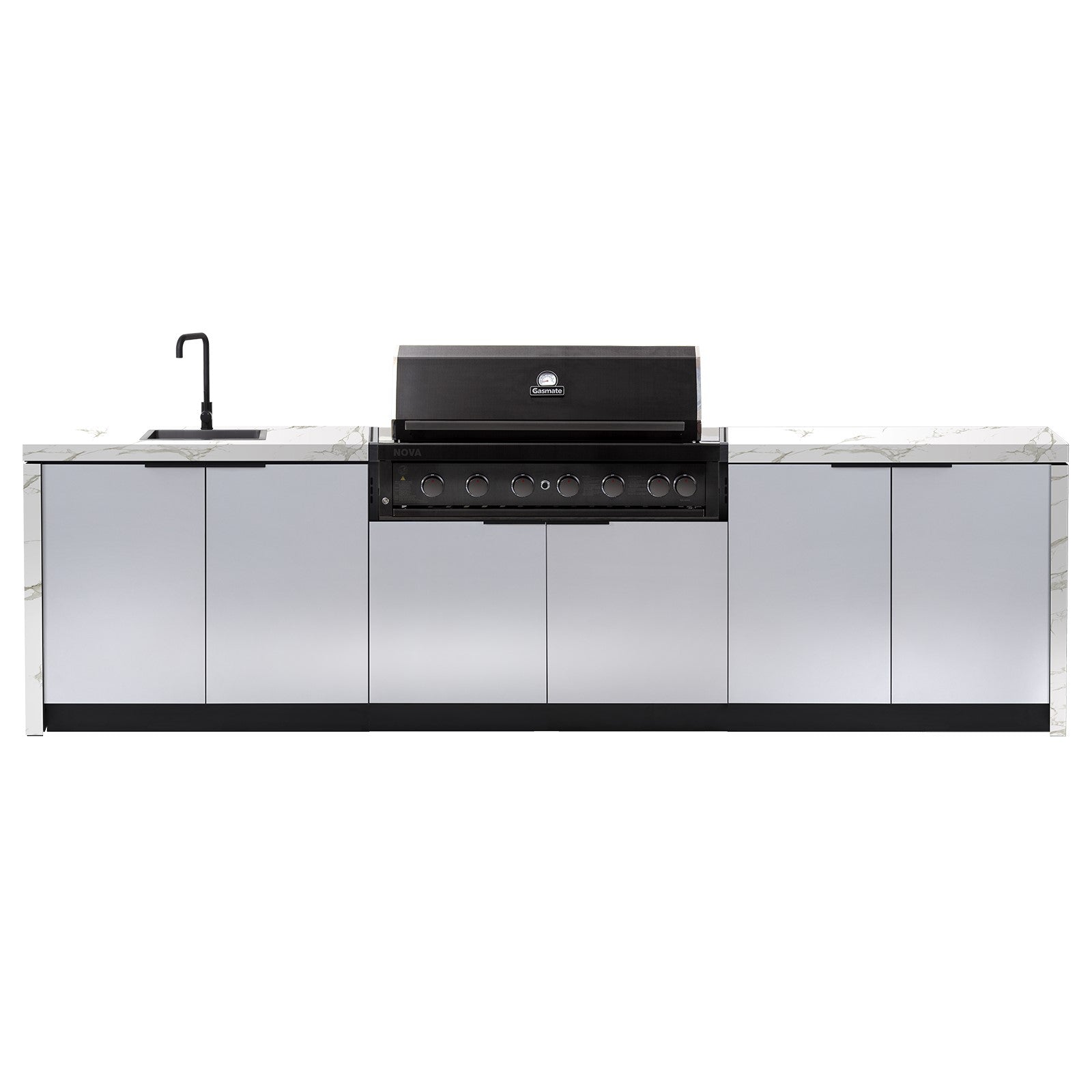 Cabinex Nova (Classic) 6 Burner Outdoor Kitchen Package with Porcelain Benchtop