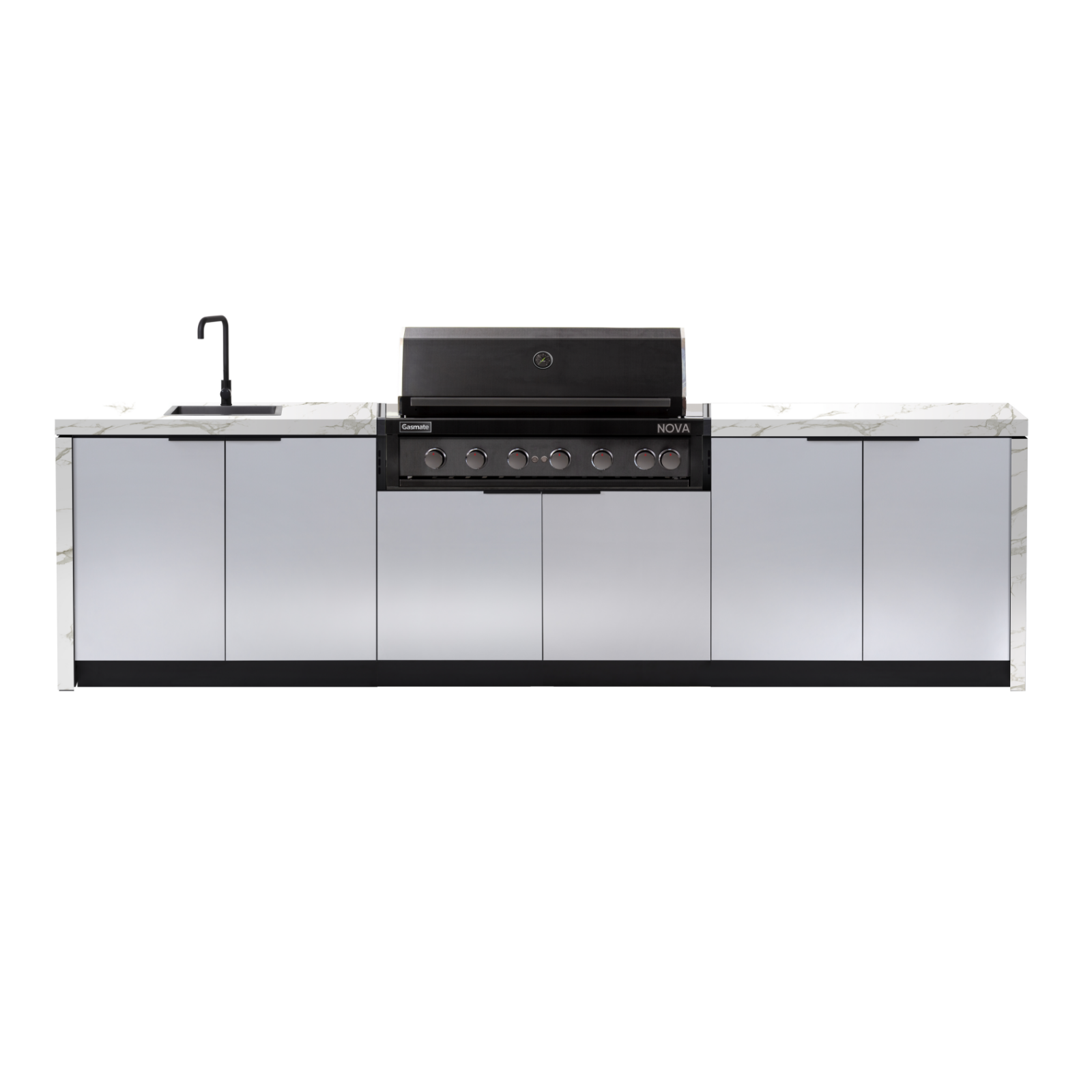 Cabinex Nova (Classic) MK2 6 Burner Outdoor Kitchen Package with Porcelain Benchtop