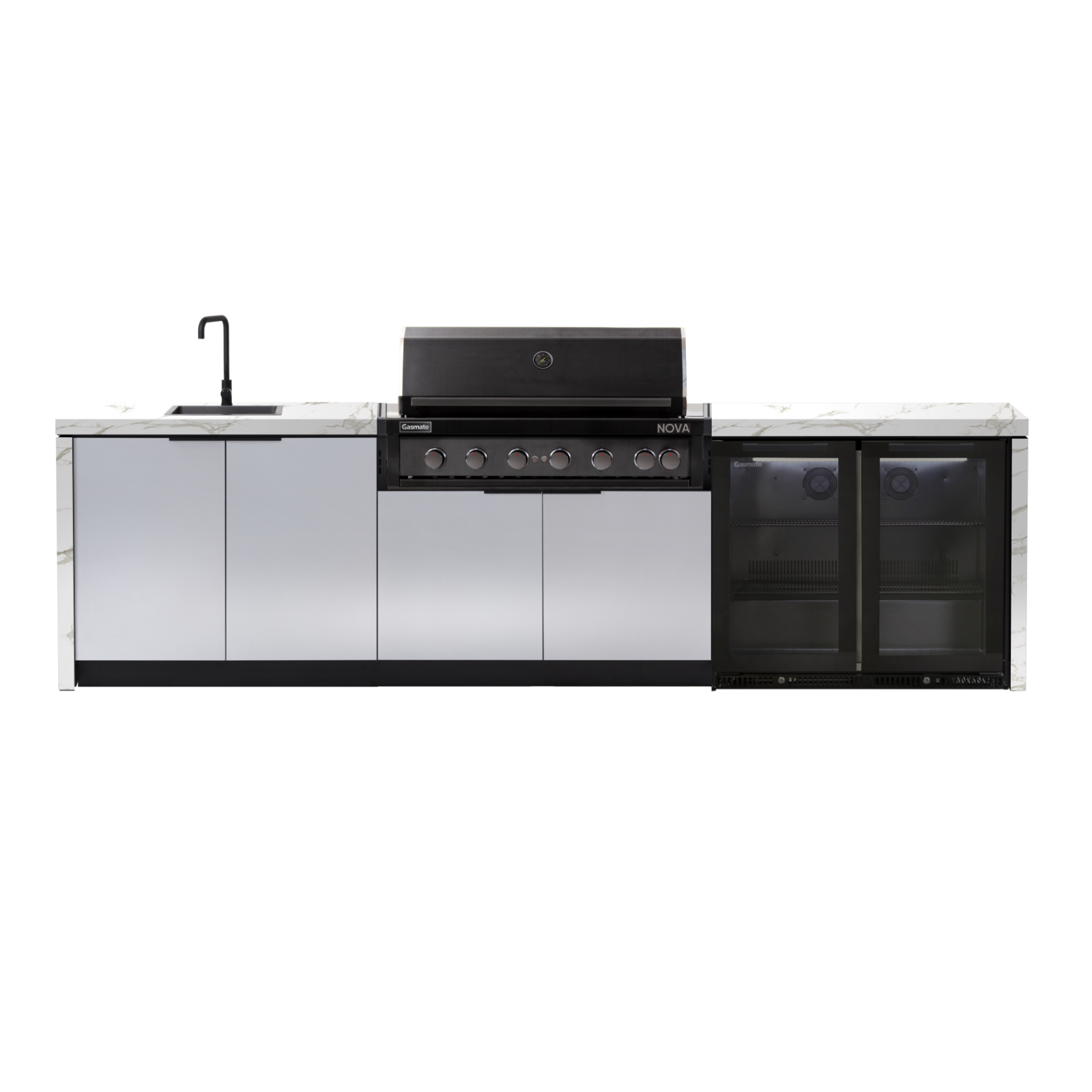Cabinex Nova (Classic) MK2 6 Burner Outdoor Kitchen Package with Porcelain Benchtop