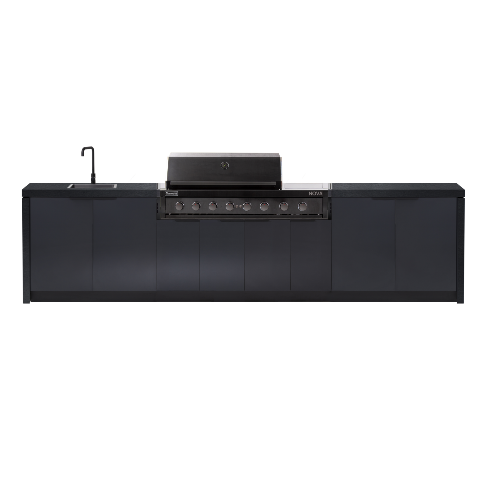 Cabinex Nova MK2 6 Burner with Sideburner Outdoor Kitchen Package with Porcelain Benchtop