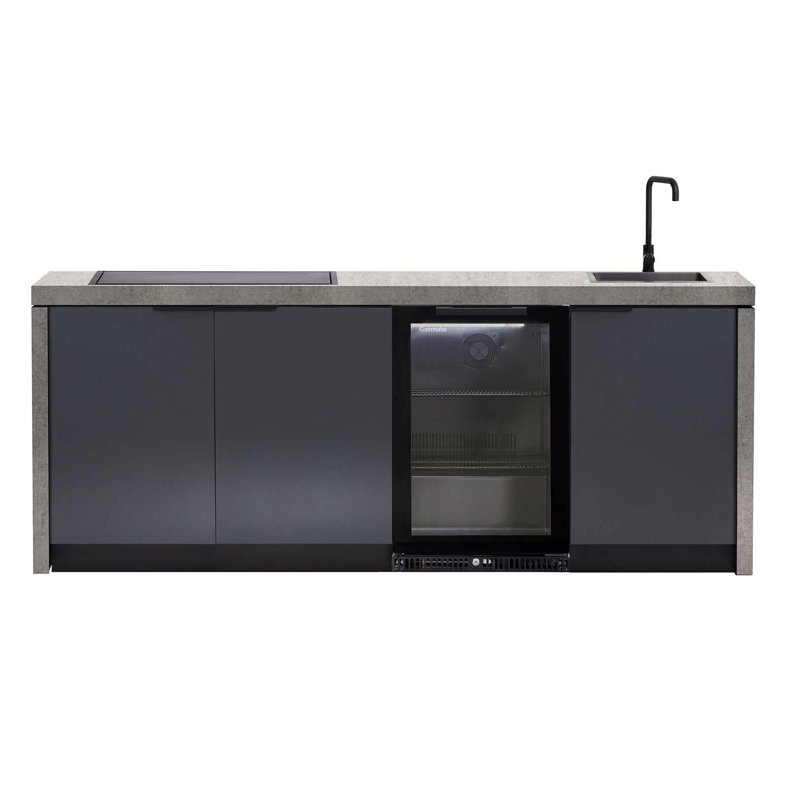 Cabinex Minimal Outdoor Kitchen with Gasmate Phoenix Black BBQ