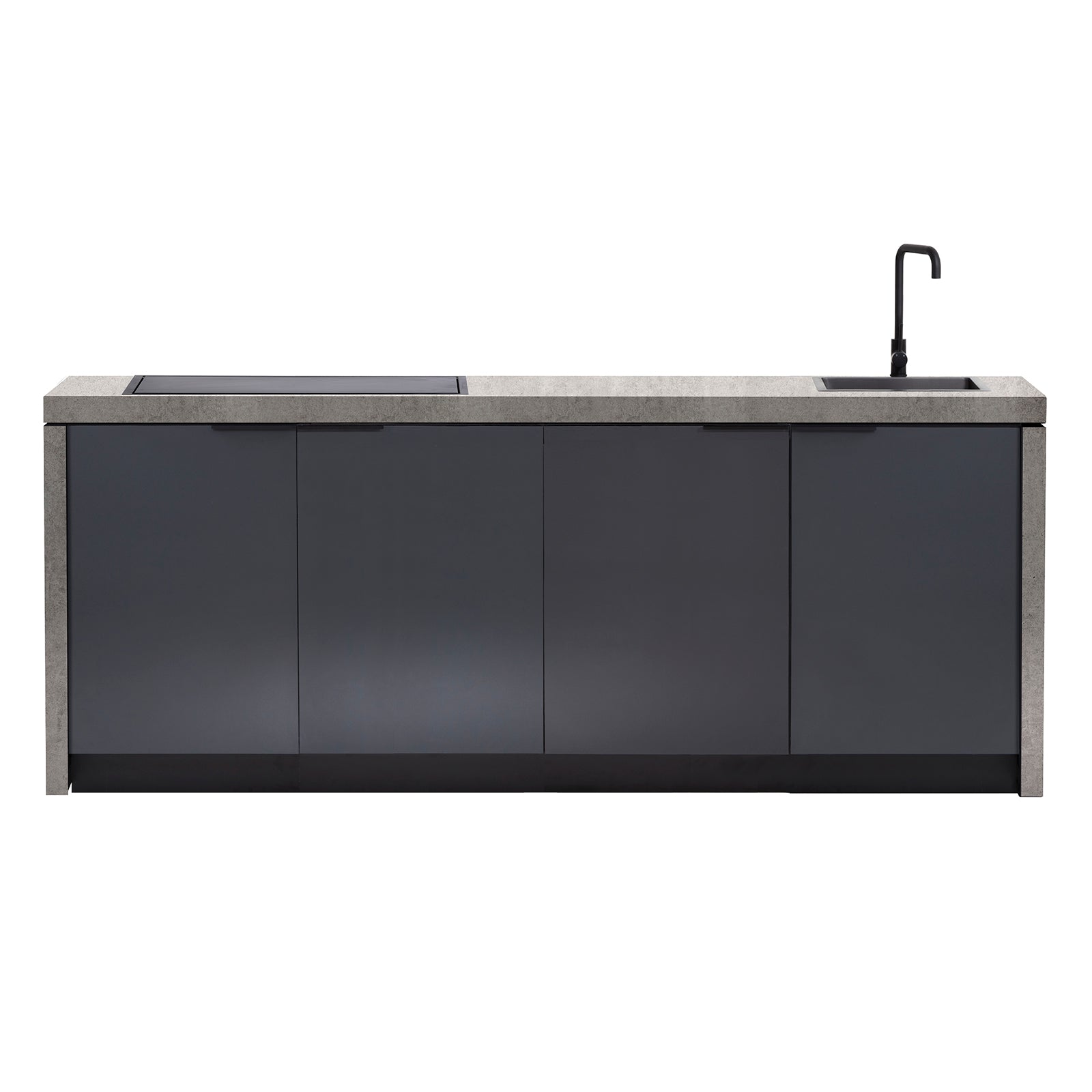 Cabinex Minimal Outdoor Kitchen with Gasmate Phoenix Black BBQ