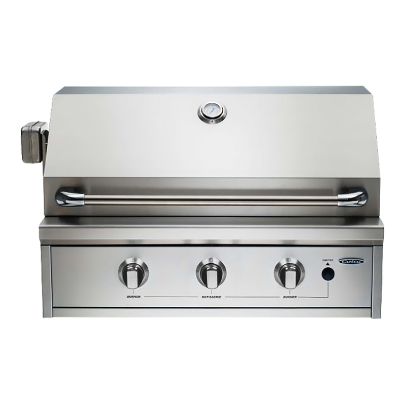 Capital ProGrill Series 32" Built-In Open Grill BBQ with Solid Flat Plate